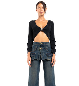 CARDIGAN CROP